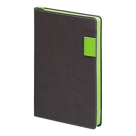 Ежедневник Flexy Freedom Latte А5, серый/салатовый, недатированный, в гибкой обложке