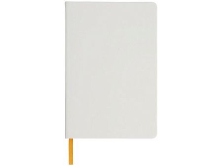 Блокнот А5 «Spectrum» с белой обложкой и цветной резинкой