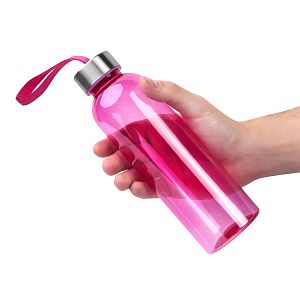 Бутылка для воды VERONA PET COLOR 550мл Розовая с розовым 6261.10