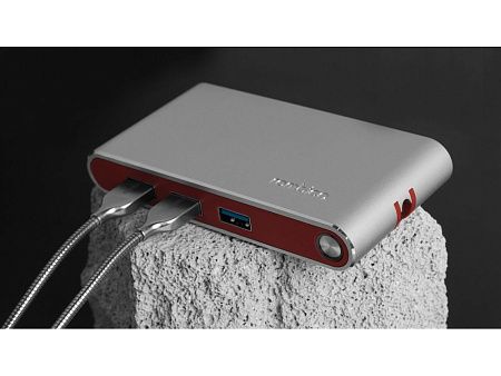 Хаб 8-в-1 Type-C «Hermes», USB 3.0 x 3, Type-C PD, HDMI, LAN, картридер