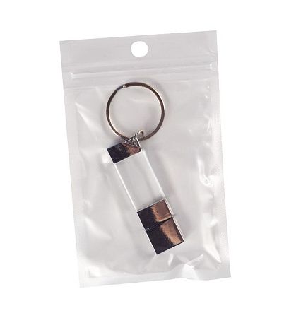 Флеш накопитель USB 2.0 Crystal v2 32GB, металл/стекло, прозрачный/серебристый, подсветка синим