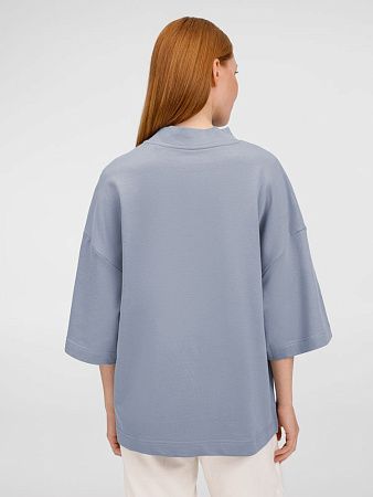 Футболка оверсайз унисекс T9, серая, размер XS/S