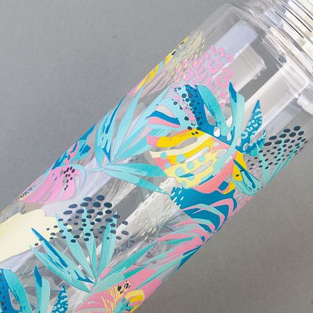 Бутылка для воды "Vita" с нанесением "Джунгли" 600 мл