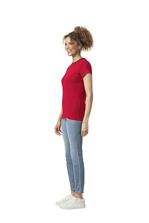 Футболка SOFTSTYLE WOMAN, КРАСНЫЙ S