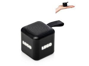 Портативная колонка TWS с подсветкой лого «Tiny», 3 Вт, цвет: черный