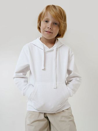 Худи детское Kirenga Kids 2.0, белое, размер 8 лет (118-128 см)