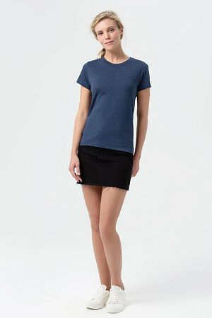Футболка женская Regent Fit Women, синий меланж, размер M