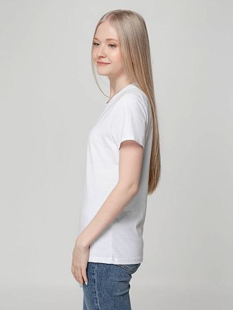 Футболка женская T-bolka Lady, белая, размер L