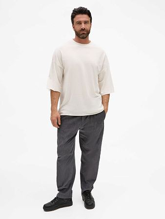 Футболка унисекс оверсайз T1, молочно-белая, размер XS/S