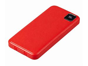 Внешний аккумулятор со встроенными кабелями «Фрэйм», 10000 мАч