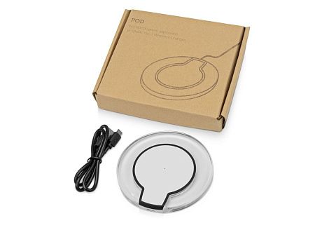 Беспроводное зарядное устройство  «Pod» со светодиодной подсветкой