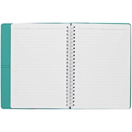 Ежедневник Spring Touch, недатированный, бирюзовый