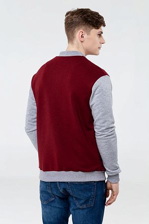 Бомбер College, бордовый, размер XS v2