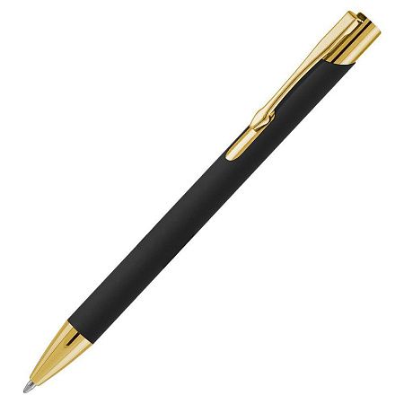 Набор подарочный Solution Duo (ежедневник City Nebraska, ручка Legend Soft Touch Mirror Gold), черный