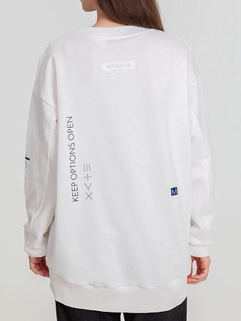 Свитшот унисекс Kosmos 2.0, кремовый, размер XL/2XL
