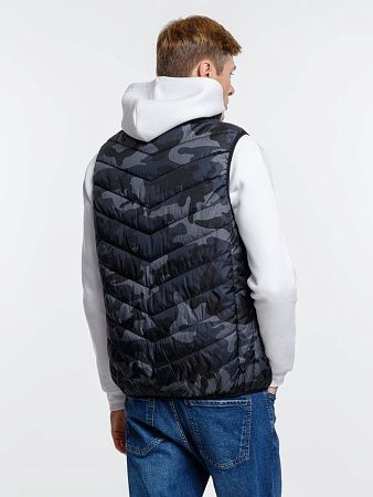 Жилет с подогревом Thermalli Valmorel, серый камуфляж, размер M