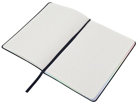 Блокнот А5 в гибкой обложке «Fellini» с голографическим срезом