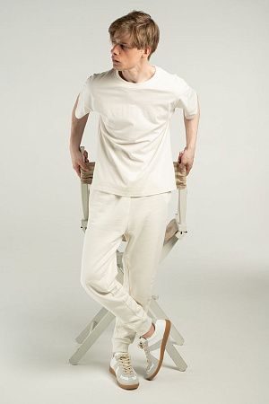 Футболка унисекс оверсайз T3, молочно-белая, размер M/L