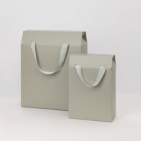 Подарочная коробка-пакет универсальная малая, серая