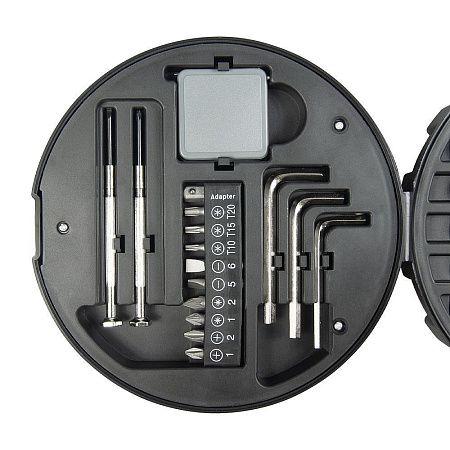 Набор инструментов в форме колеса TORQ, черный