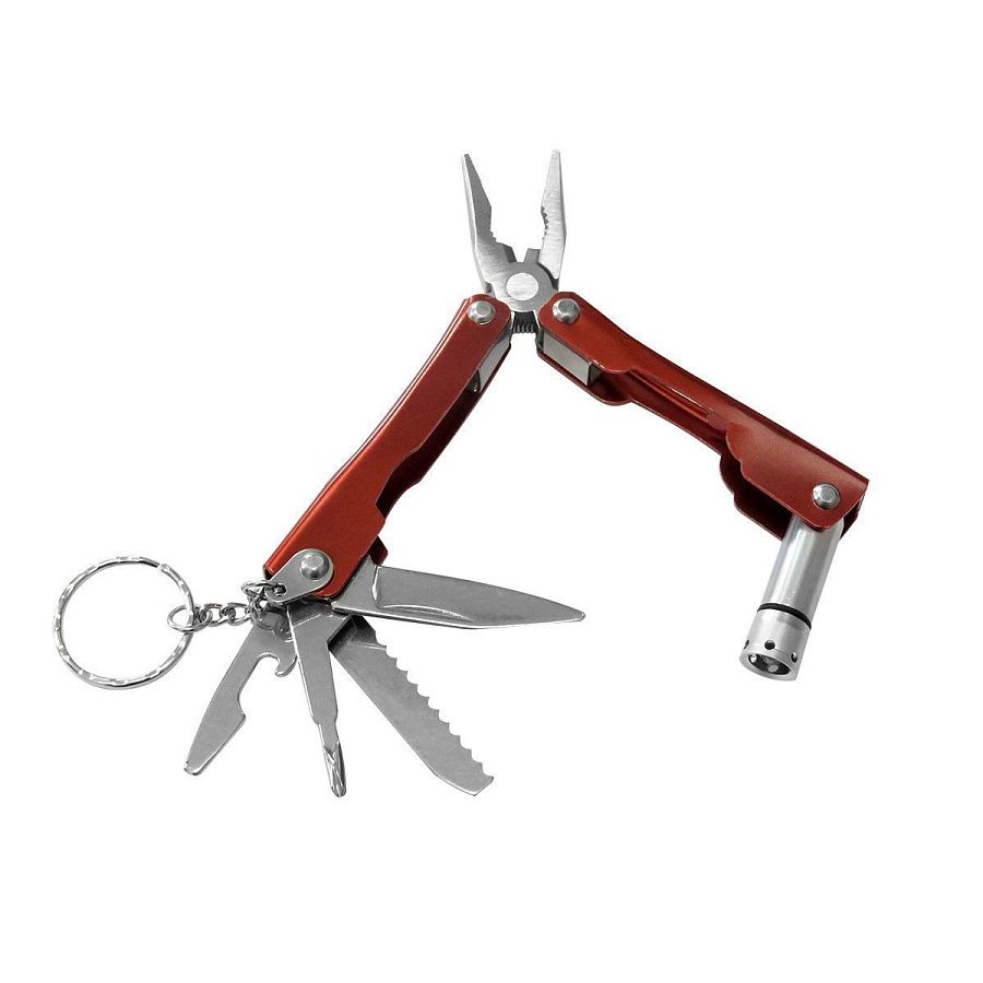 Мультитул с фонариком Шварцвальд, красный-S