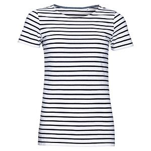 Футболка Miles Women серая с желтым под нанесение