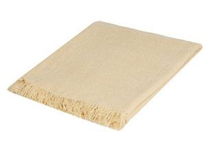 Плед «Chenille» акриловый, цвет: бежевый