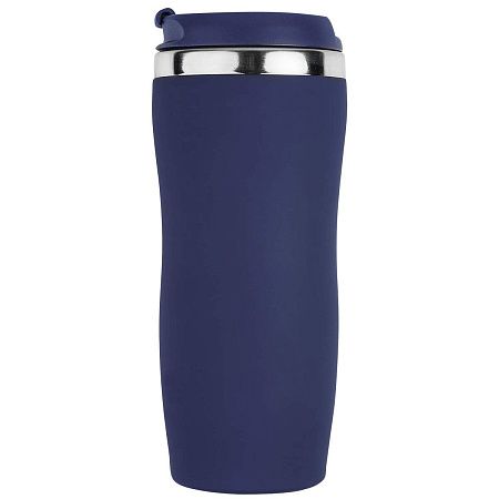 Термокружка SLIM SOFT COLOR 350мл. Темно-синяя с темно-синей крышкой 6030.14